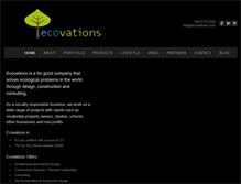 Tablet Screenshot of ecovations.com